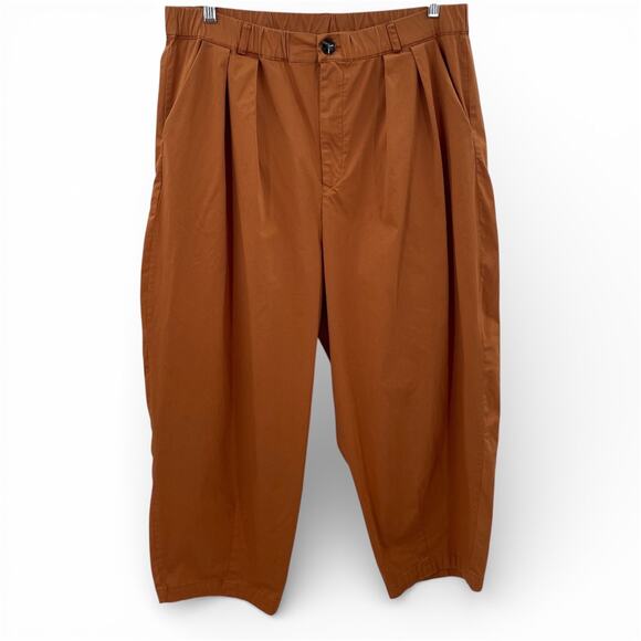 Anthropologie Maeve Curve Poplin Barrel Pants L - Picture 5 of 10